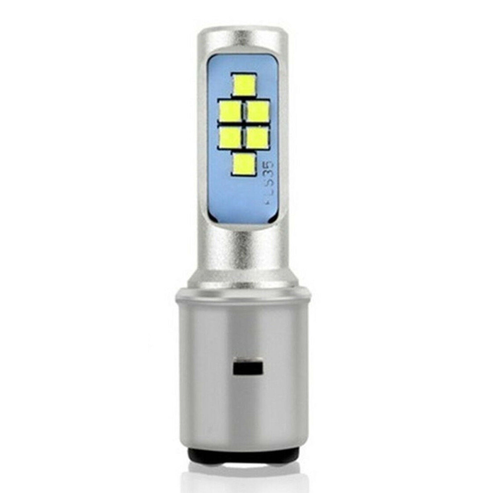 8W Scooter BA20D 12SMD LED Hi/Lo Beam Moped ATV Motorcycle Headlight Fog Bulb