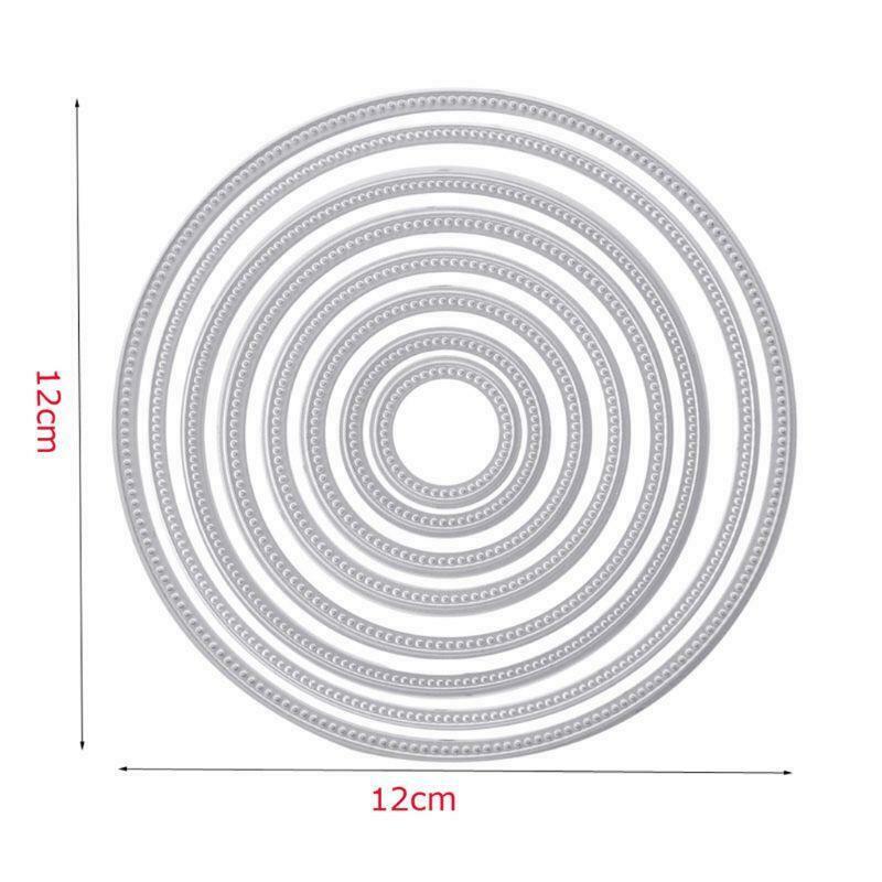 Circle Round Metal Cutting Dies Stencils DIY Scrapbooking Embossing Decor Craft