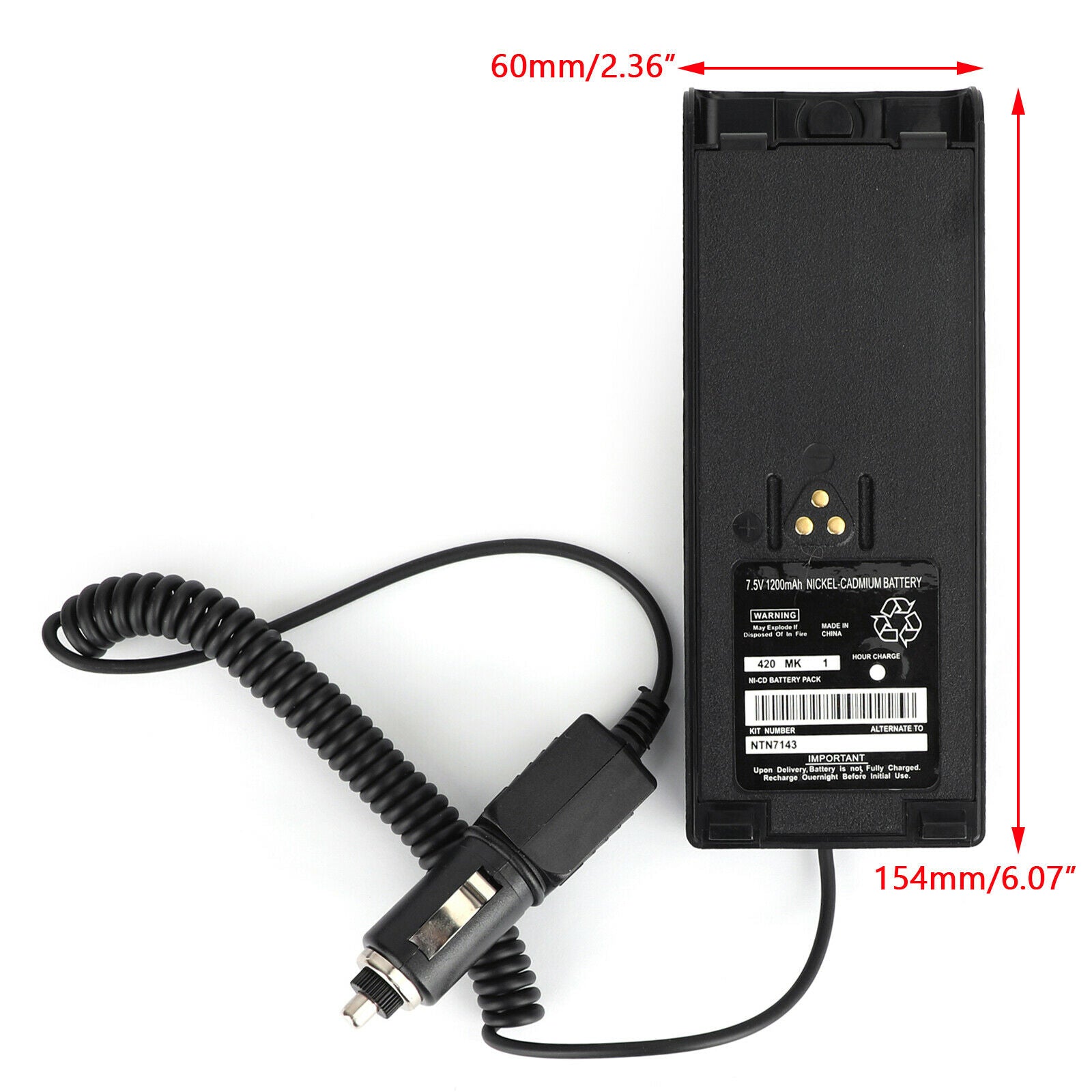 1x Charger Battery Eliminator Fit  GP900 GP1200 HT1000 MT2000 MTX838 UN