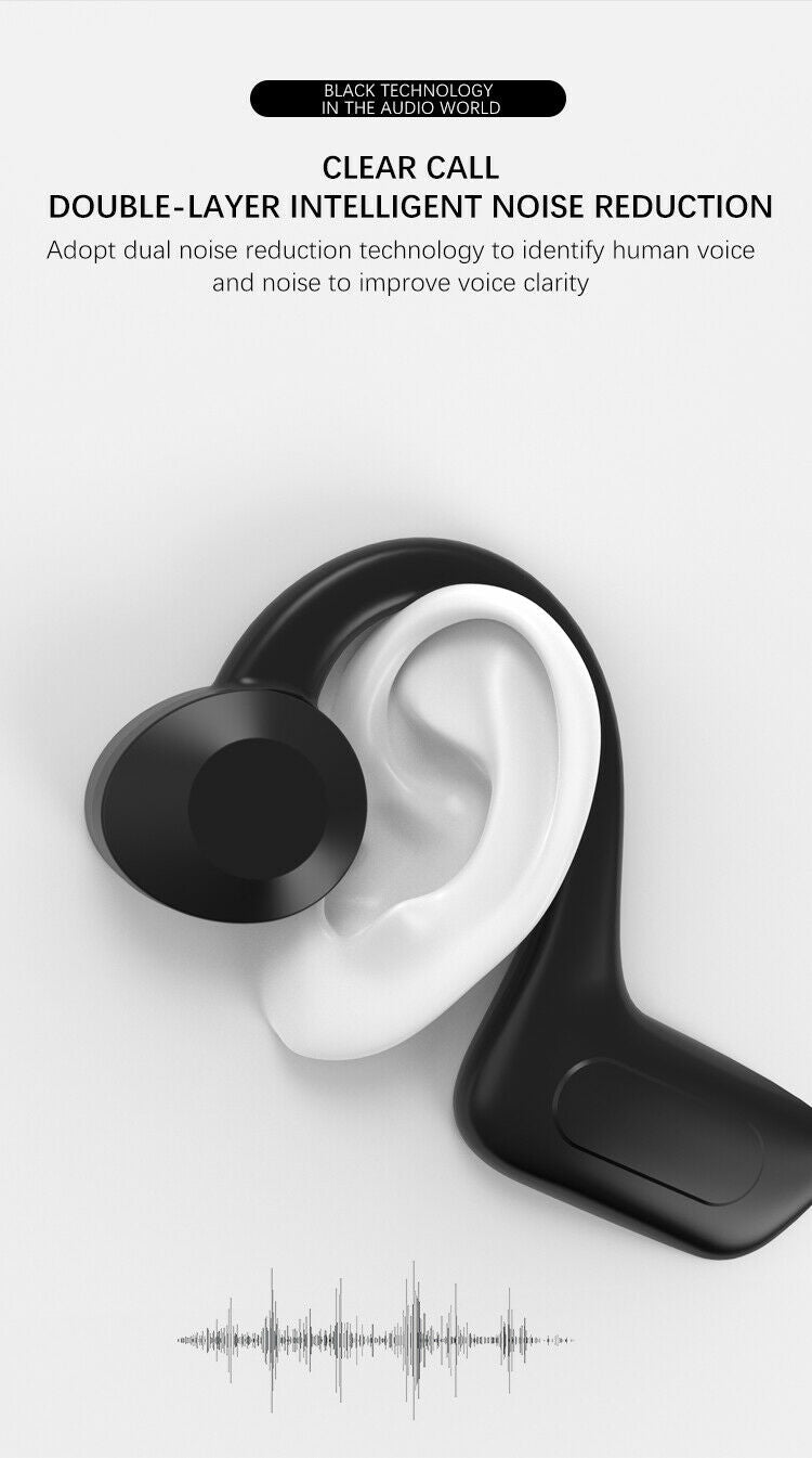 Sport Wireless Bluetooth Headphones Bone Conduction Earphones Earbuds Headset