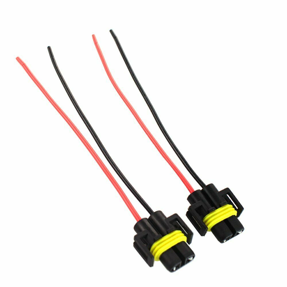 2x H11/H9/H8/880/881 Headlight/FogLight Female Adapter Harness Socket Wire Cord