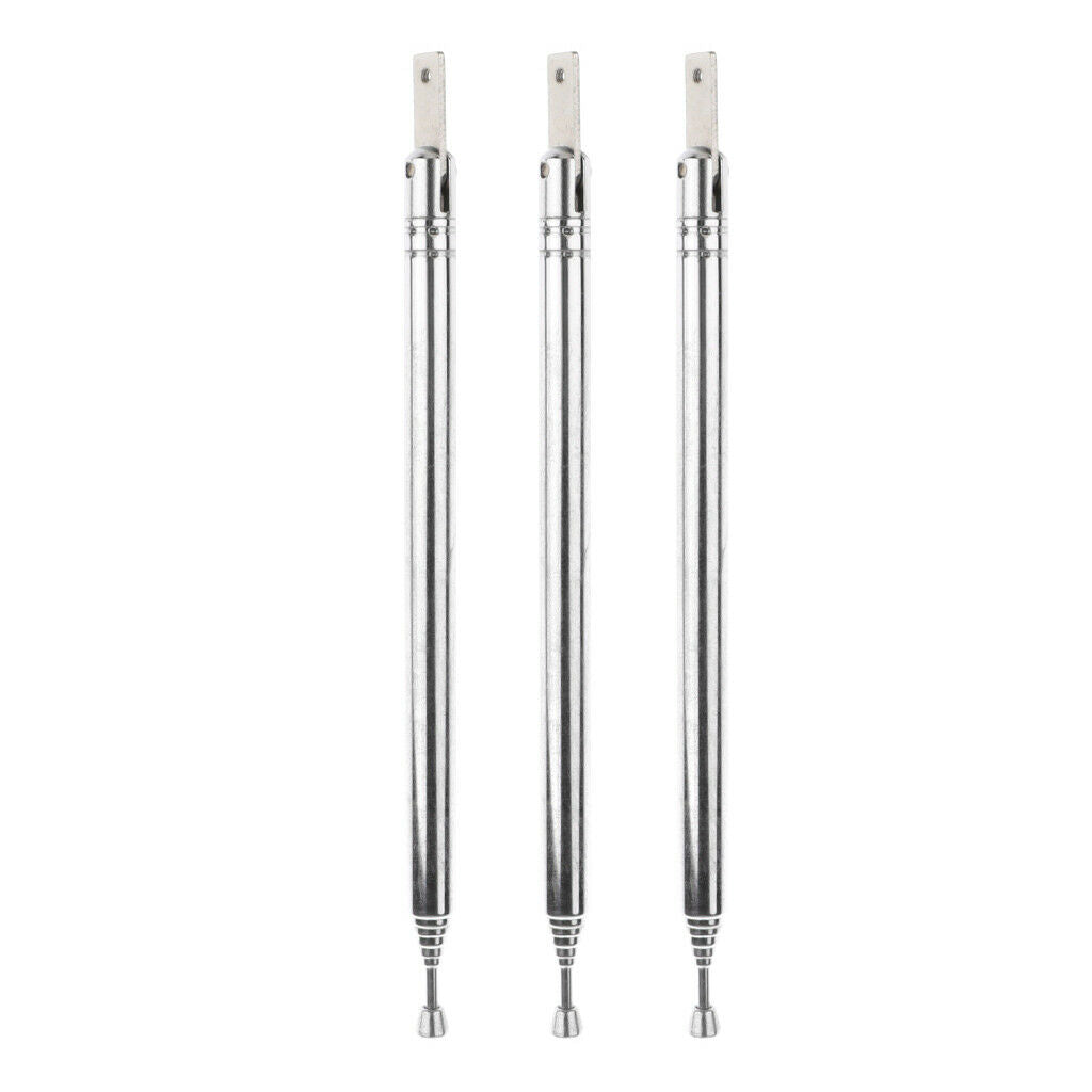 3 pcs. Radio antennas, telescopic antenna, FM radio antenna, TV remote control