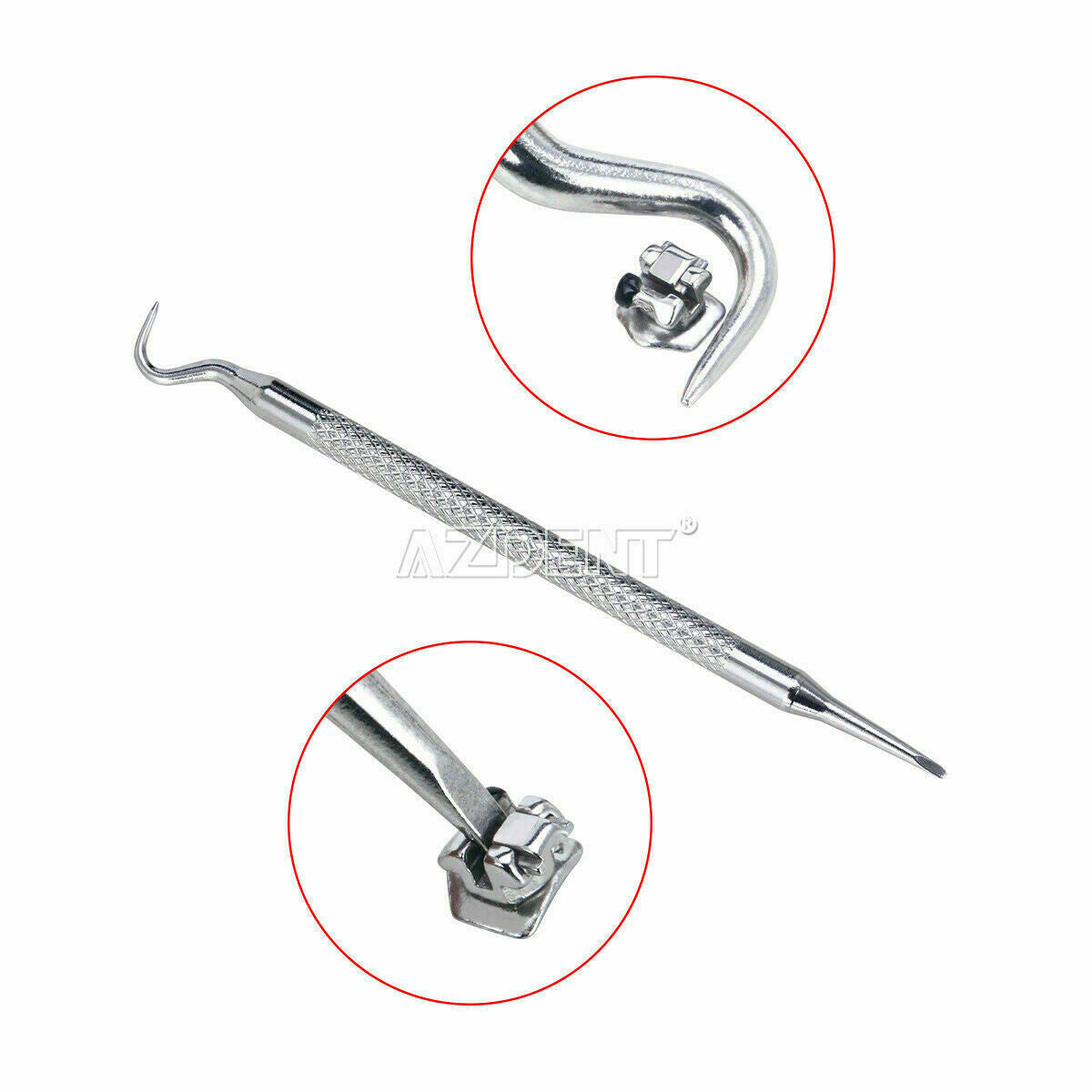 Self-Ligating Brackets with Buccal Tube MBT 022" 345 Hooks Dental Orthodontics