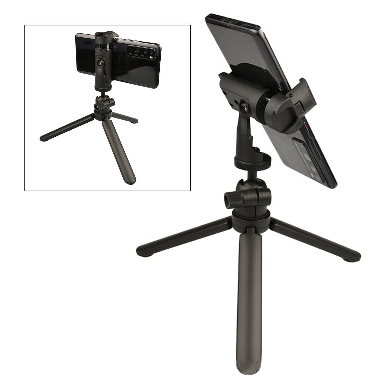 Tabletop Mini Tripod 360 Rotation Phone Stand Streaming Tripod Legs Monopod
