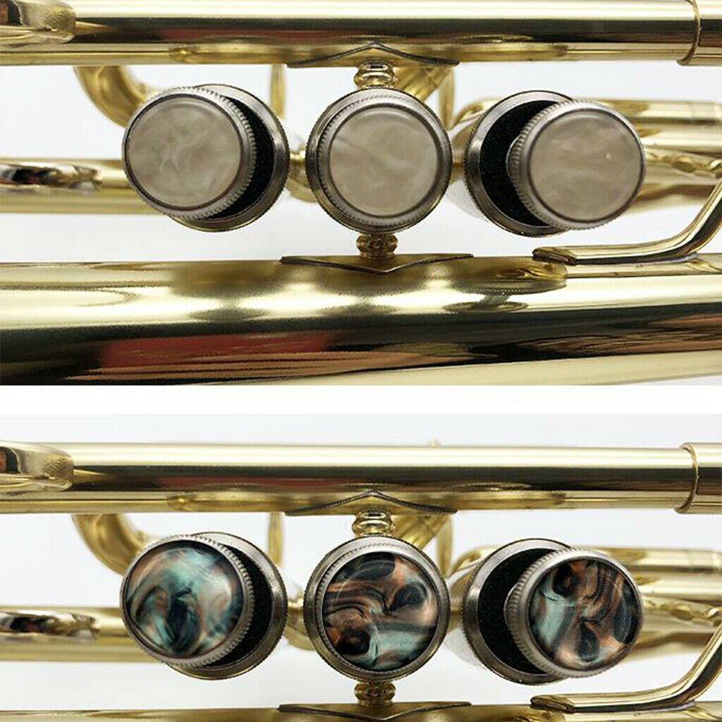 9pcs/pack Trumpet Palm Finger Key Buttons Inlays for Trumpet Accessory