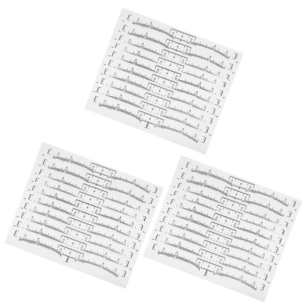 30pcs Disposable Microblading Eyebrow Measure Ruler Stickers Tattoo Makeup