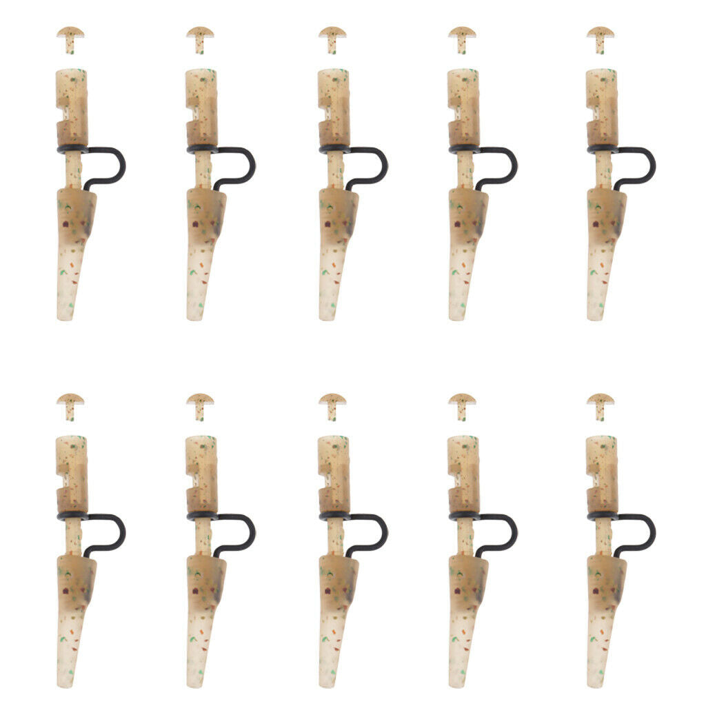 10pcs Carp Fishing Heavy Duty  & Tail Rubber Accessories