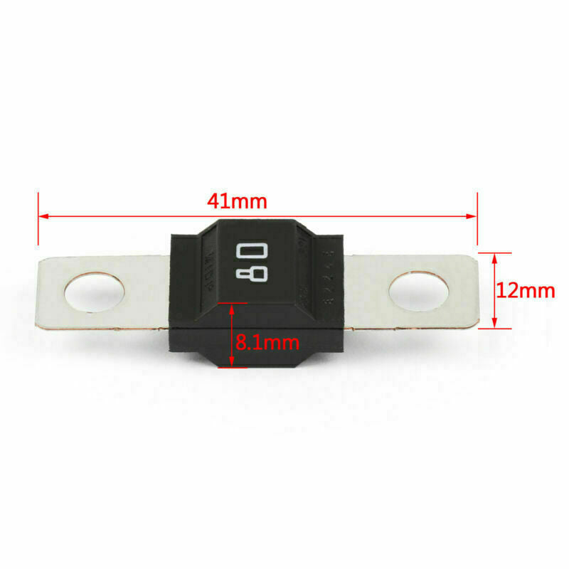 4Pcs MIDI Bolt Car Fuse Mini ANS Car Audio Power High Current Fuses 32V/80A CA