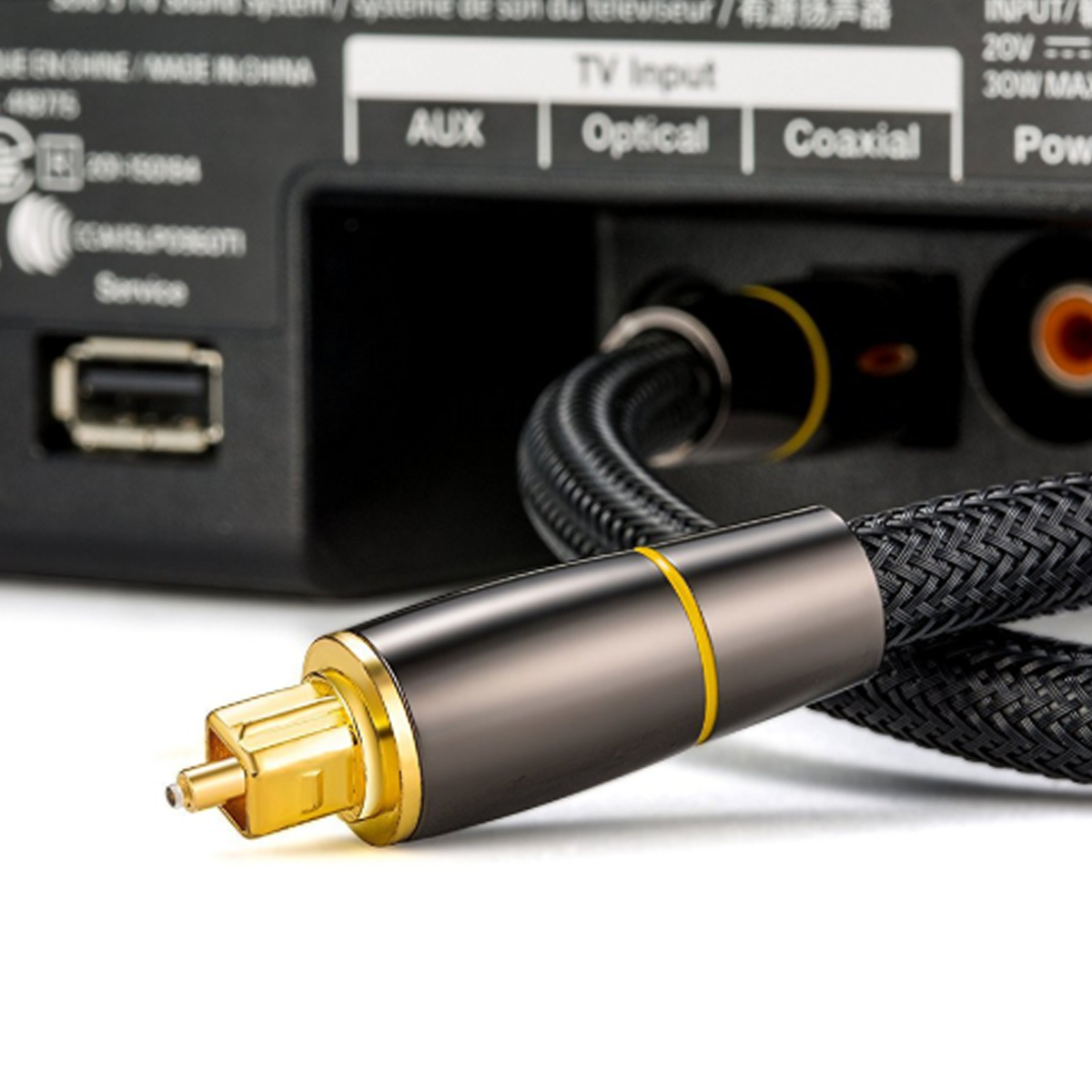 Digital Toslink Cable Audio Cable SPDIF Output Line 5.1 Channel Amplifier 1.5m