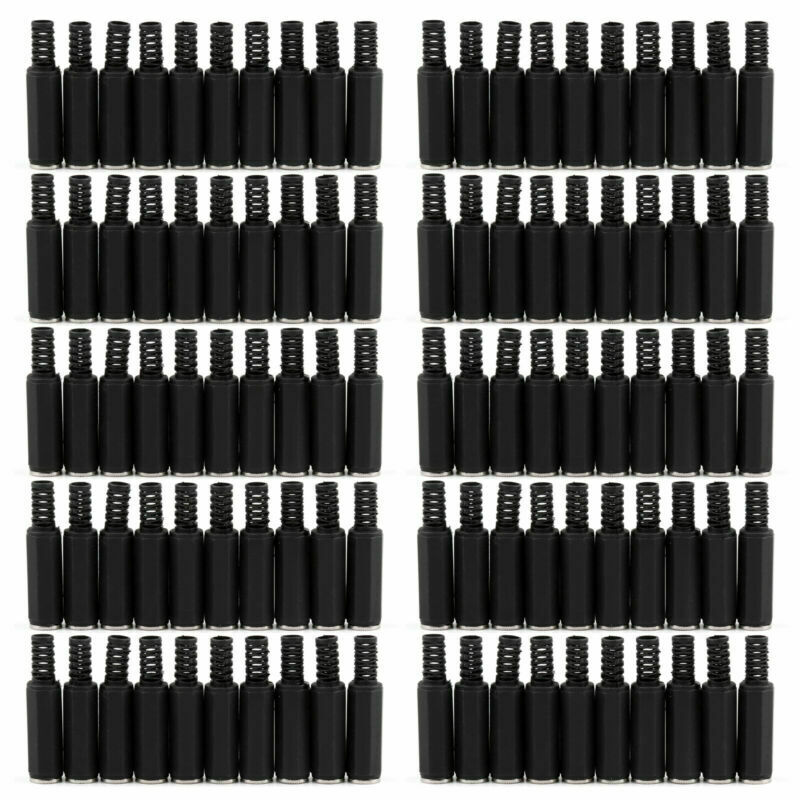 100 Pc 3.5mm Jack Stereo Plastic Female Inline Socket Solder Connectors AT2