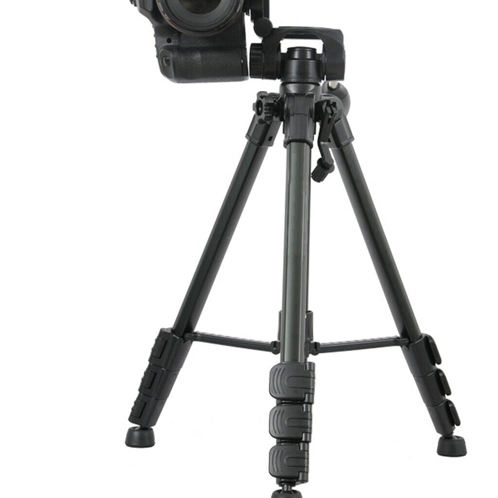 Professional Travel Tripod Pan Head Aluminum Portable for DSLR Camera