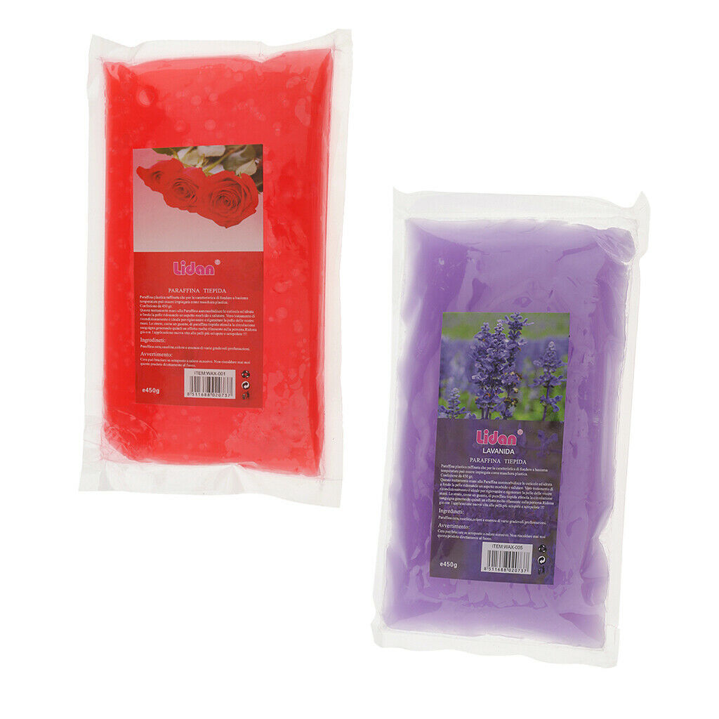 2 Packs 450g Paraffin Wax Therapy Bath For Hands Feet Skin Care Beauty SPA
