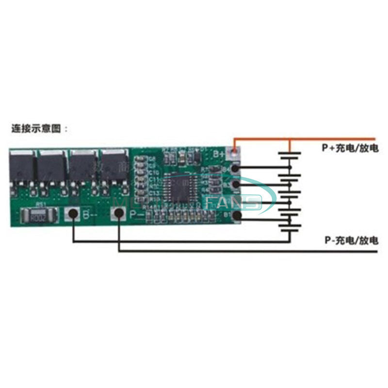 New 5S 10A Li-ion Lithium Battery 18650 Charger Protection Board 18.5V 21V Cell