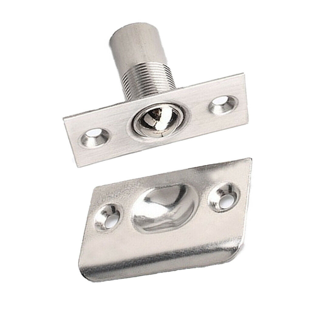 4x Stainless Steel Roller Ball Catch Mortice Lock Door Cupboard Spring Latch