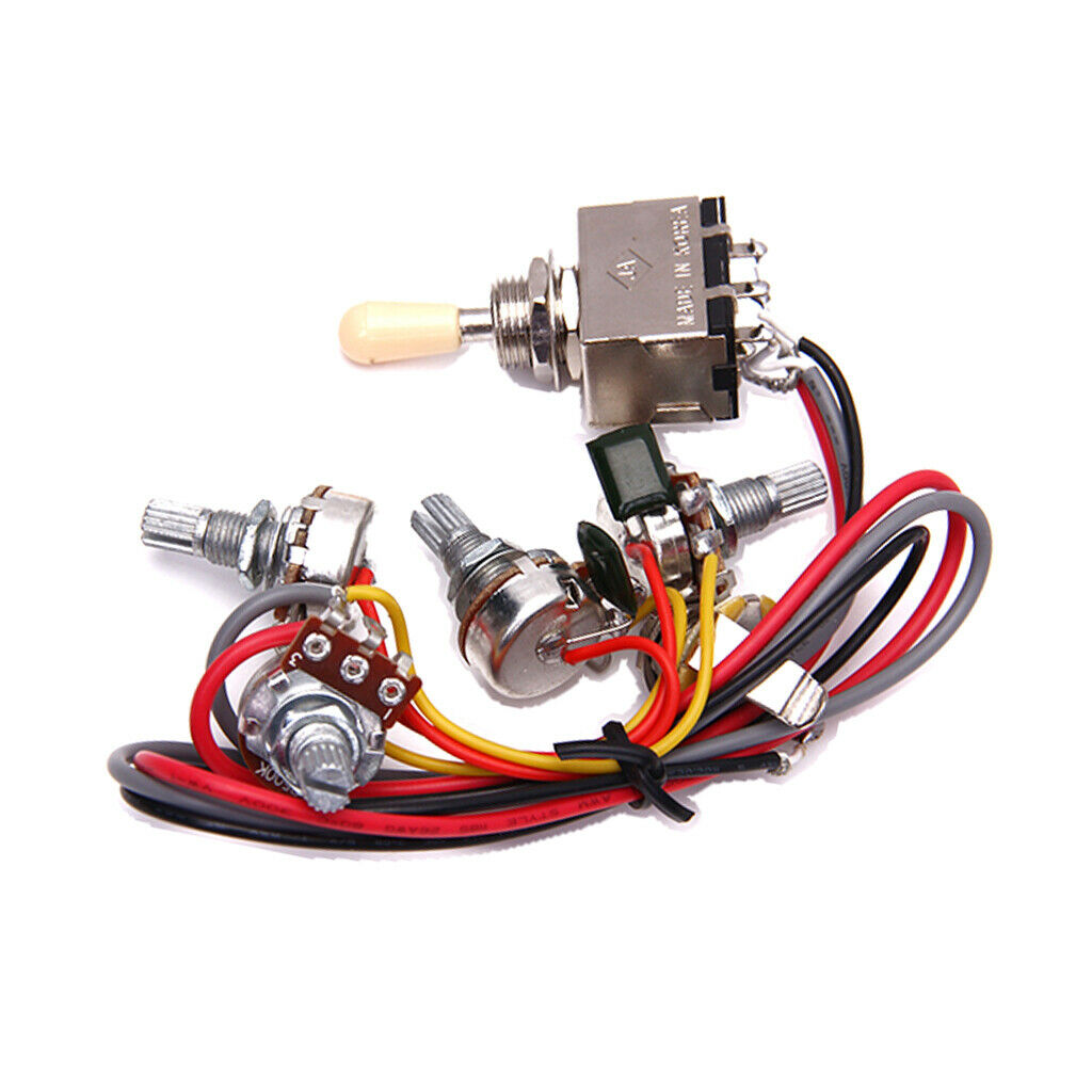 1 set of guitar wiring kit pickup selector A500K B500K potentiometer