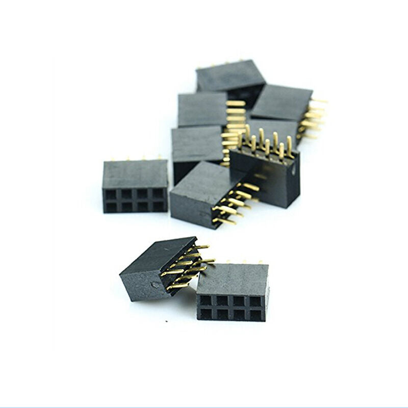 Hot 10X 2x4 Pin 8P 2.54mm Double Row Female Straight Header Pitch Pin Stri.l8