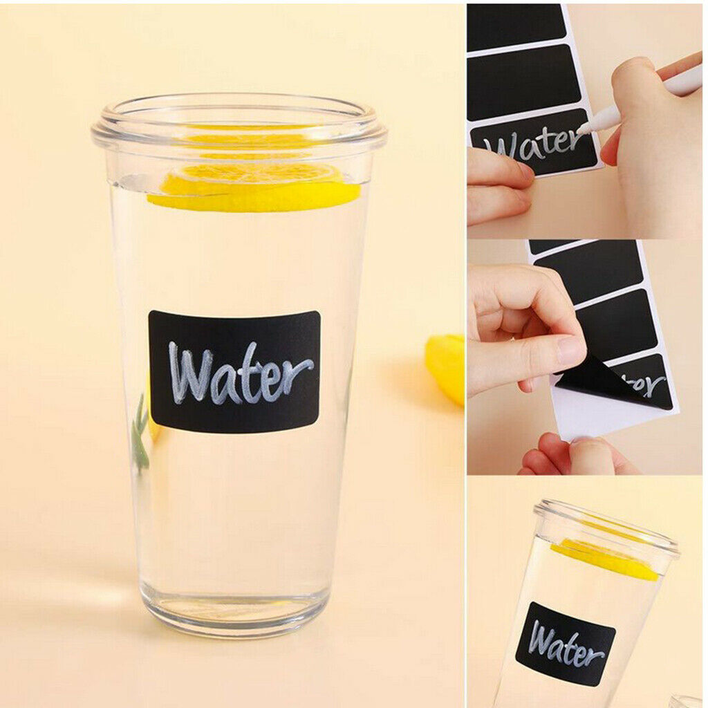 300Sheets Blackboard Paper Stickers Kitchen Stickers for Glass Containers