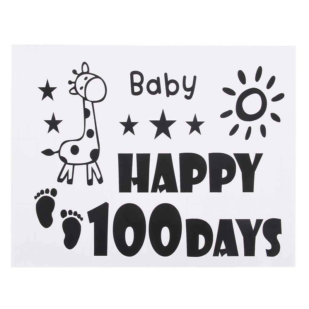 DIY Vinyl Stickers for Bobo Clear Balloon Baby Shower Baby Happy 100 Days
