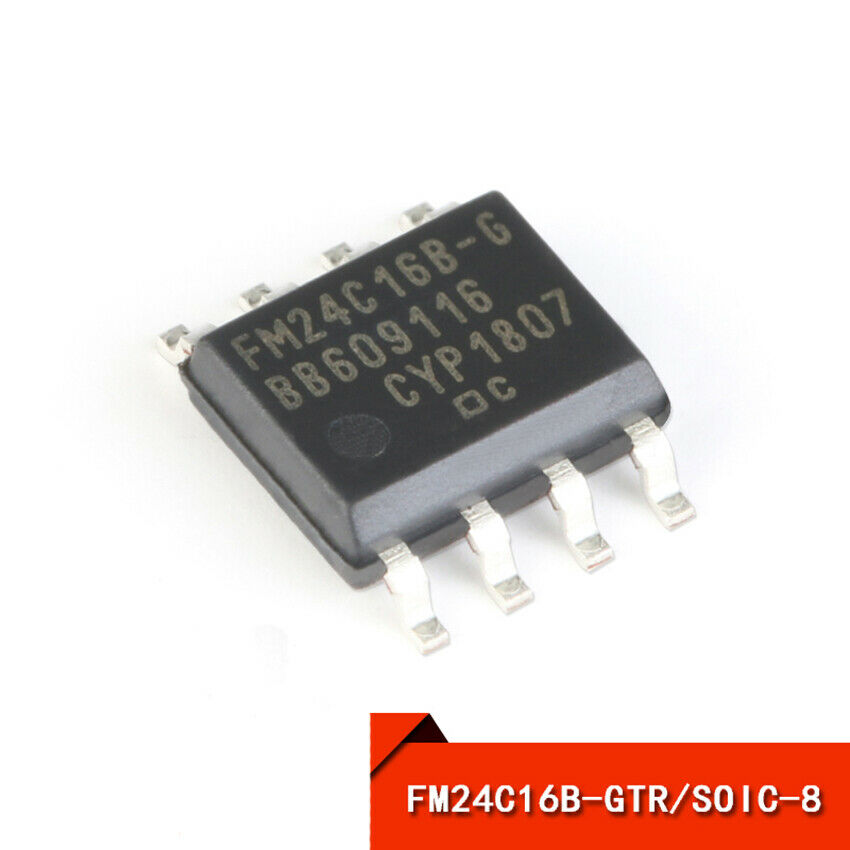 16-Kbit ( 2K x 8 ) Serial I²C F-RAM 2-Wire FM24C16B-GTR SOIC-8 Memory ICs FRAM