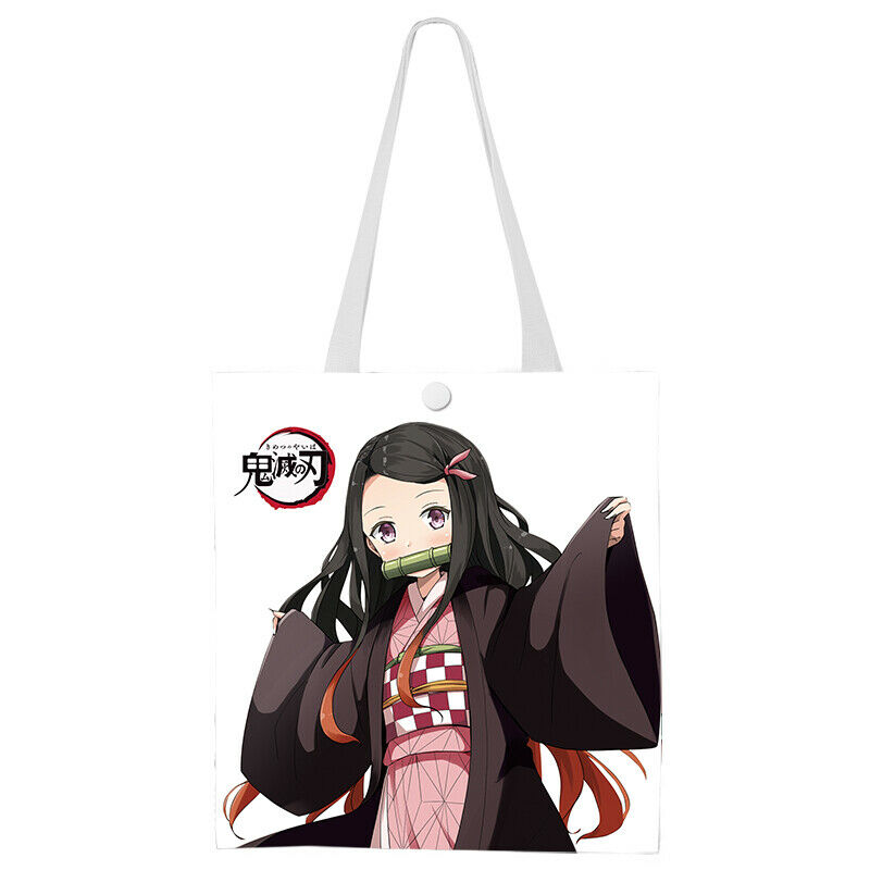Demon Slayer Kimetsu no Yaiba Kamado Nezuko Canvas Bag Shoulder bags Handbag A