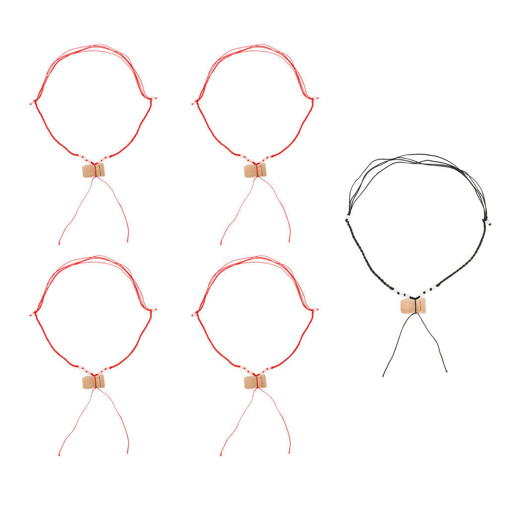 10pcs Fashion Beech Wood Essential Oil Diffuser Necklace Aromatherapy Oils