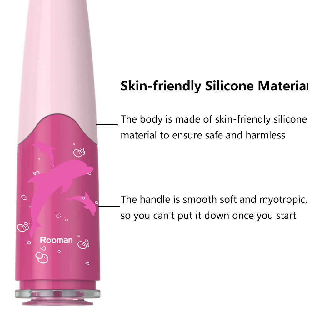 Electric Toothbrush Oscillating Kids Brush 3 Modes for Children Pink