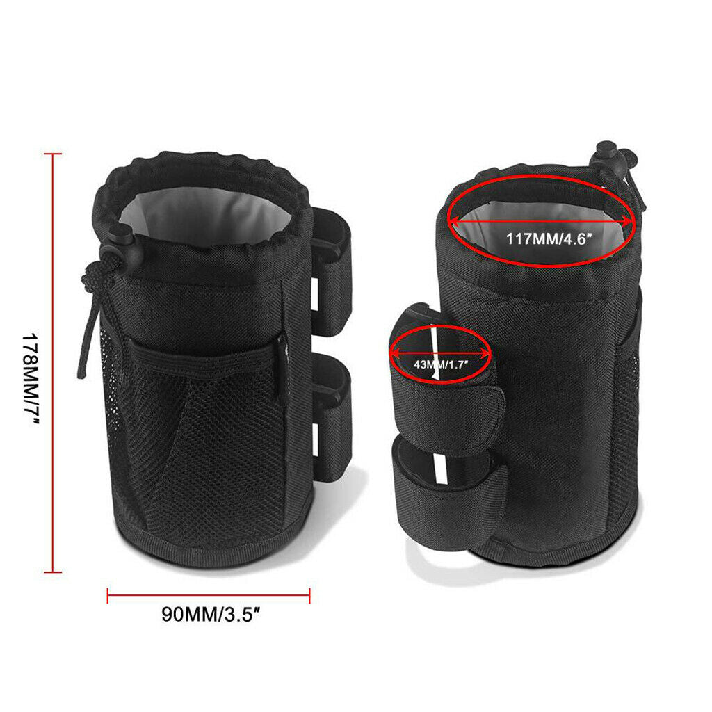 2pcs Bike Bracket Bicycle Rollator Drink Cup Holder Rack Stand Universal
