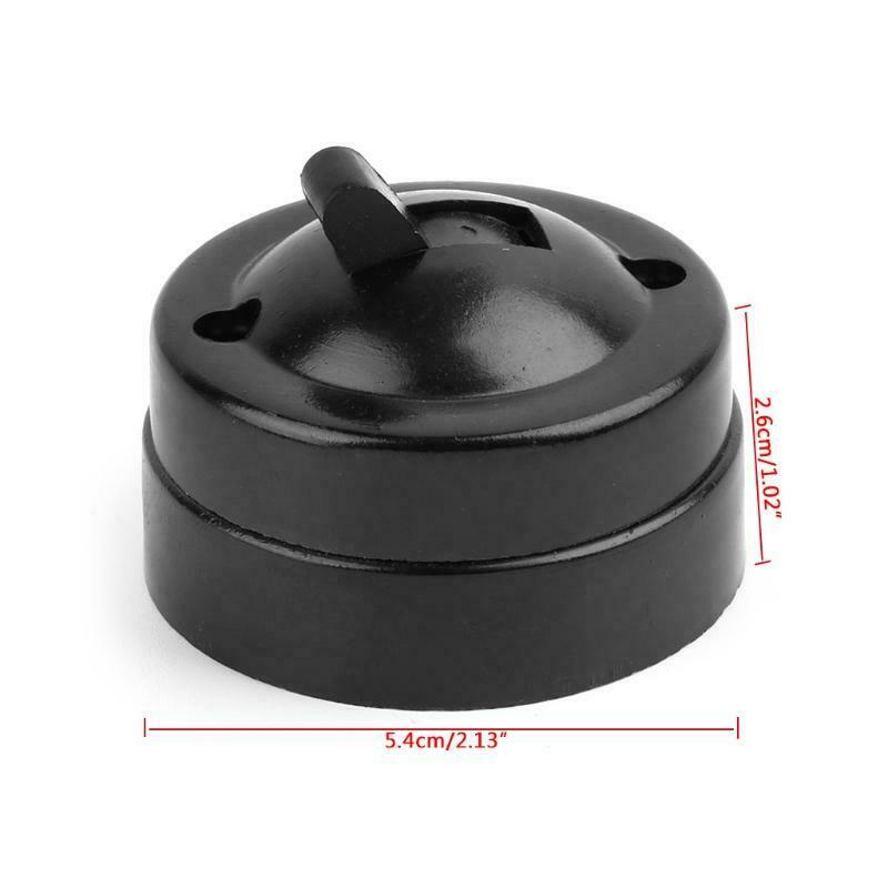 Retro Single-control Switch Surface Mounted Wall Light Button Old-fashioned