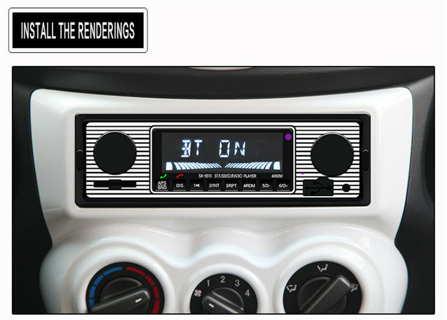 Car MP3 Player 4channel In-Dash Car Bluetooth Stereo Aux USB/SD/FM/WMA/WAV Radio