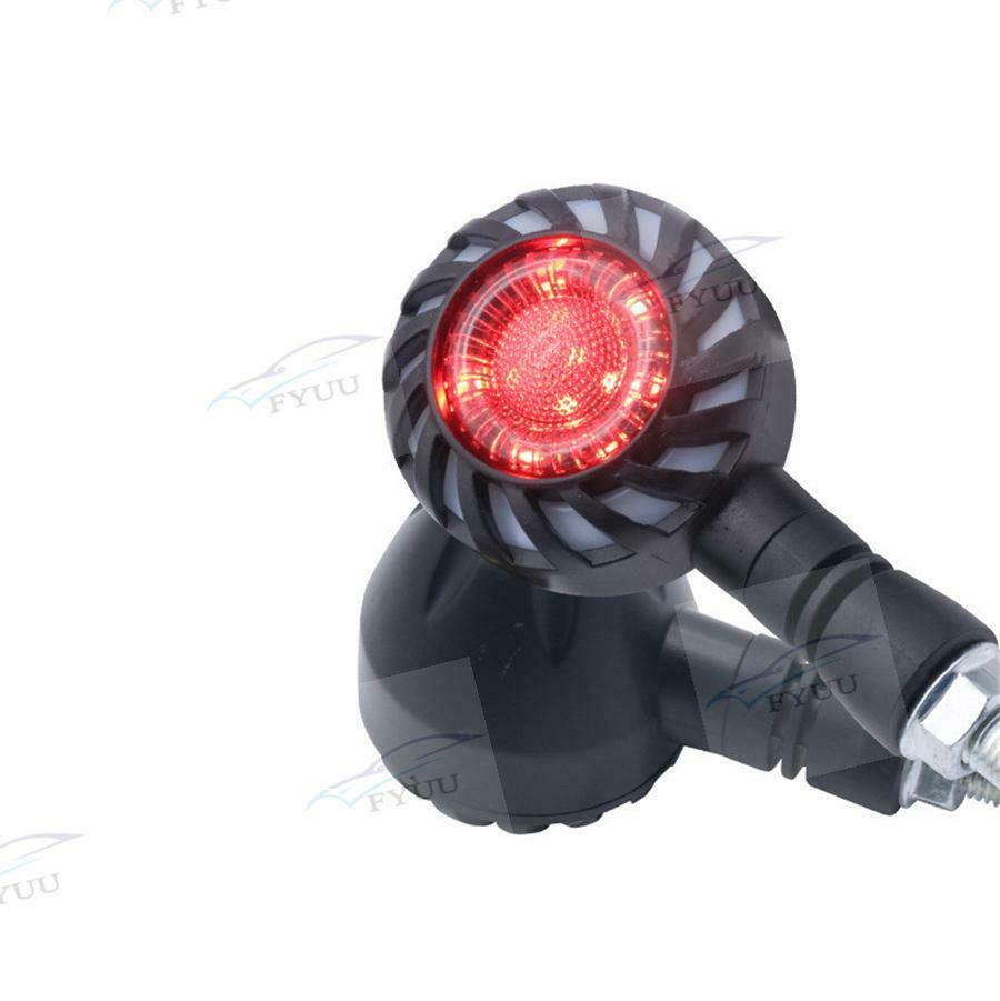 4x Motorcycle LED Flowing Rotating Indicator Flasher Lamp DRL Braking Tail Light