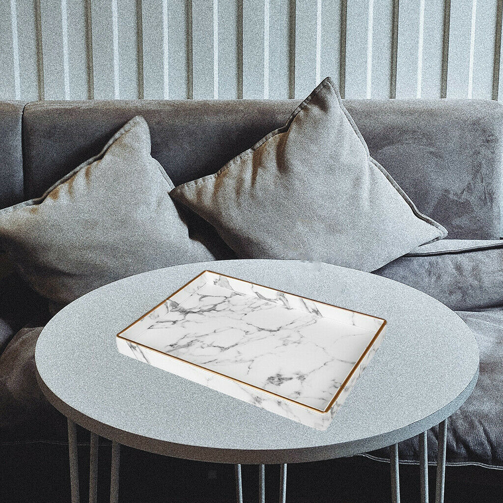 Marble Texture Serving Tray Storage Containers Boxes Tray Gifts