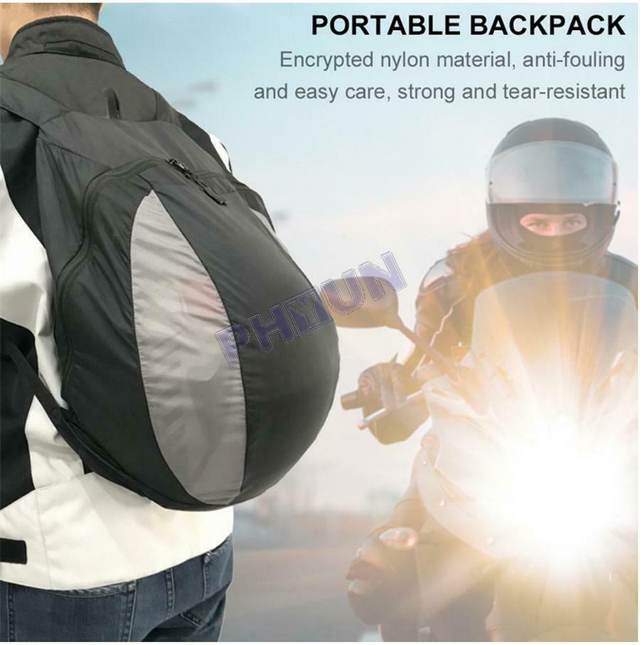 28L Motorcycle Bicycle Backpack Riding Helmet Bag Splash-proof Nylon Storage Bag