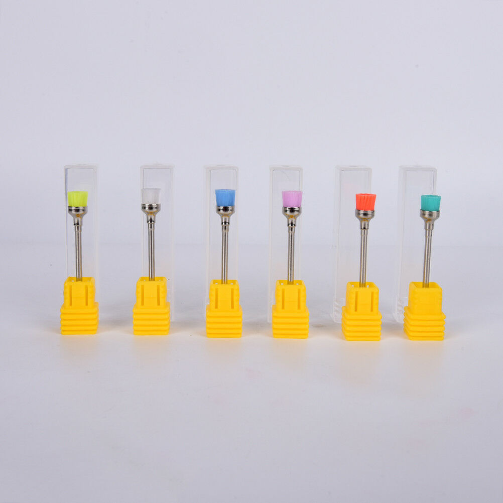 2Pcs Drill Brush Electric Nail Art File Drill Bit For Cleaning Brush ManicurY1