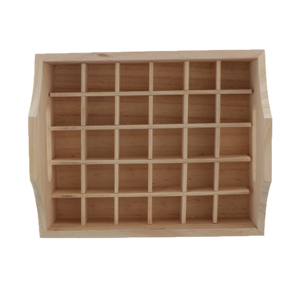 Wooden Rack Essential Oil Cosmetic Display Shelf Home Container Organizer