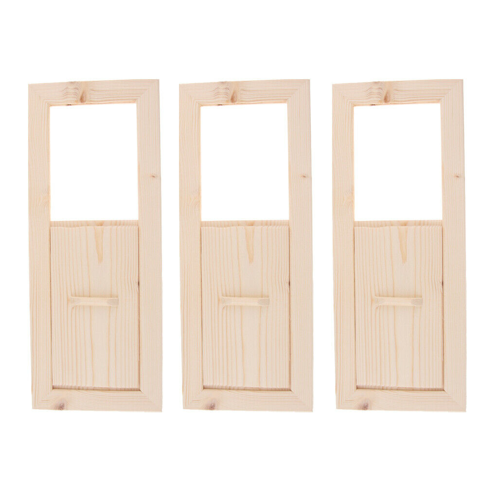 3x Sauna Louver Vent Gable Attic Siding Ventilation Cedar Wood