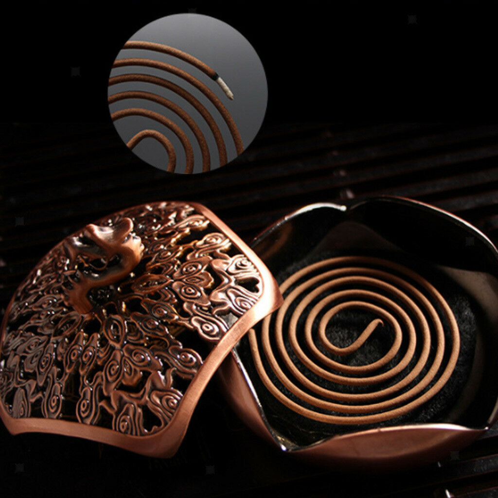 48pcs/Box Natural Incense Coil Spiral Incenses Australian Sandalwood 03
