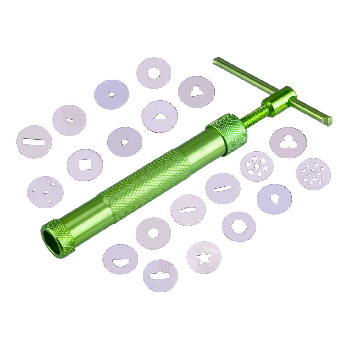 Rotary Polymer Cake Tool Sugarcraft Kit Aluminium alloy Green 20 Discs Atn