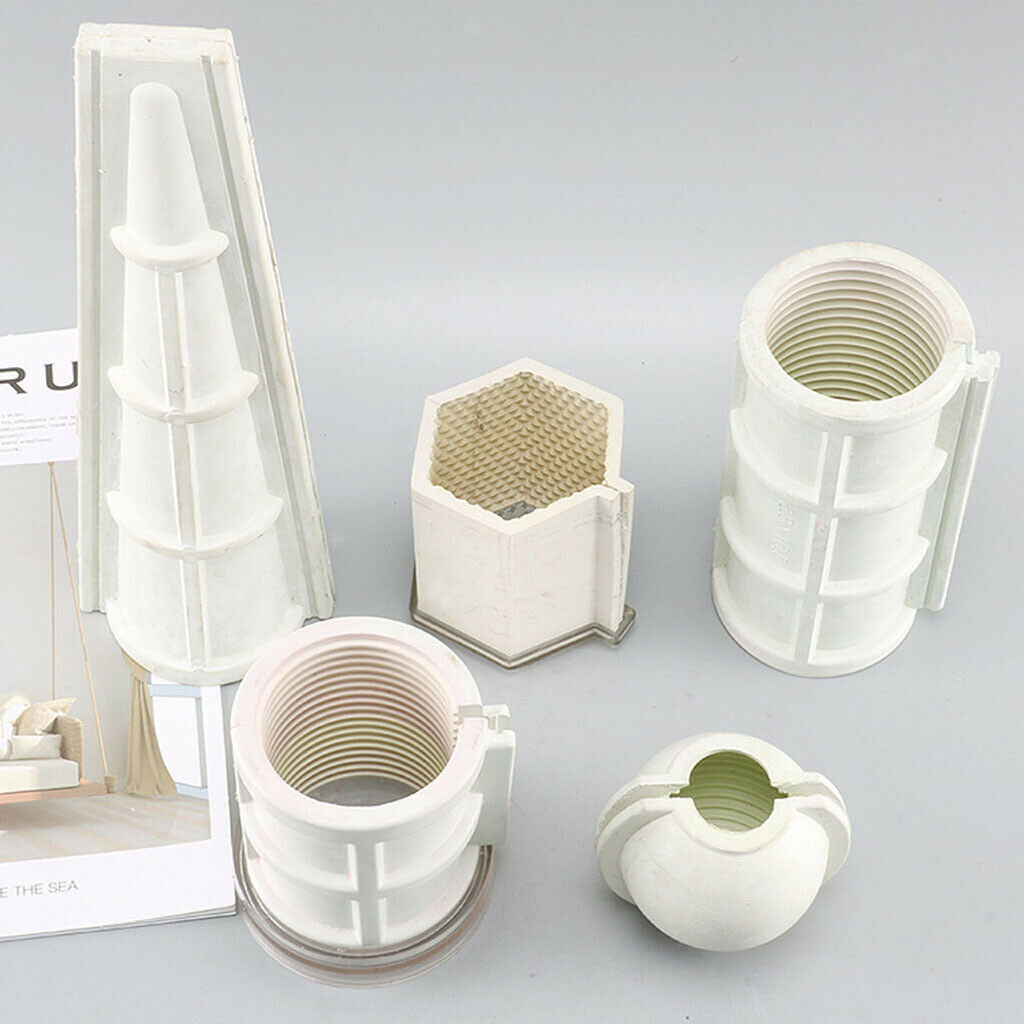 Rubber Candle Mold Spindle Shaped Mould Candles Making Supplies 3x6inch