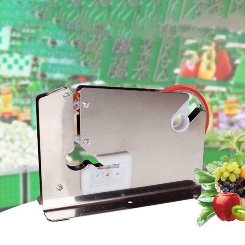 Stainless Steel Supermarket Bag Sealing Machine Food Packaging Fruit Shop Packer