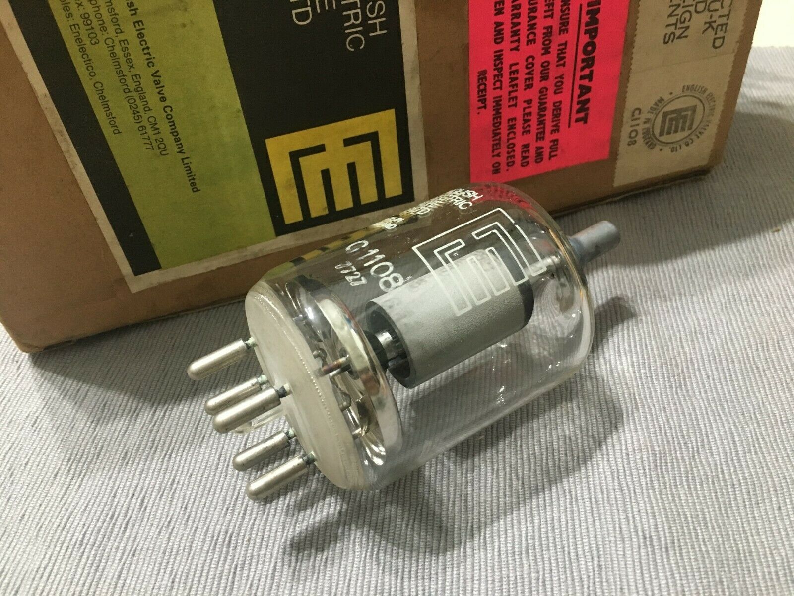1pcs - C1108 english electric valve co ltd Vacuum tube NOS
