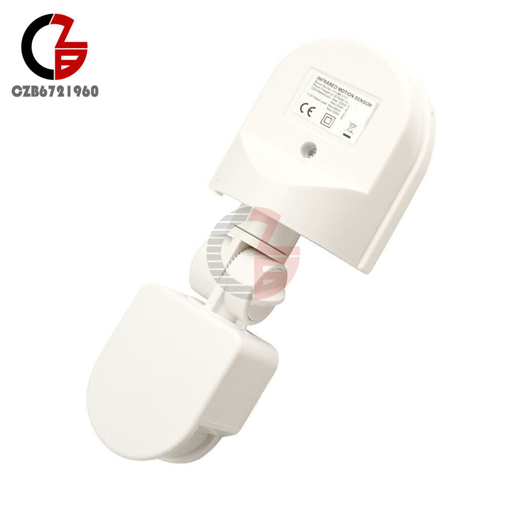 White Waterproof Security 110-240V Infrared AC Automatic Body Induction Switch