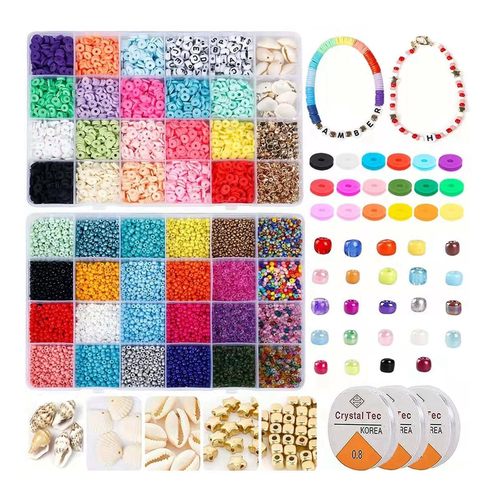 20747Pcs Polymer Clay Beads Pendant Crystal Line for DIY Earrings Jewelry