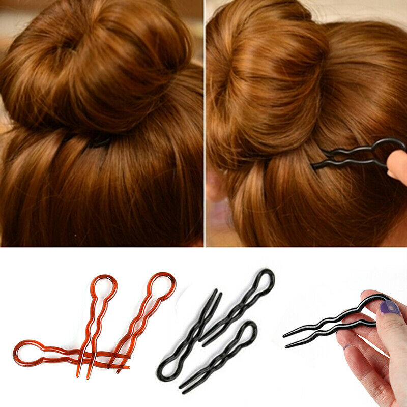 12pcs Simple Hair Pins Fast Spiral Hairpin U Shaped Hair Braid Twist PinsBDAU