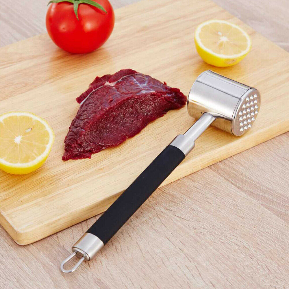 Stainless Steel Metal Meat Mallet Tenderizer Steak Beef Hammer Kitchen Tool