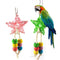 Rattan Five-pointed Star Bird Swing Hanging Parrot Toys Chewing String Colorful