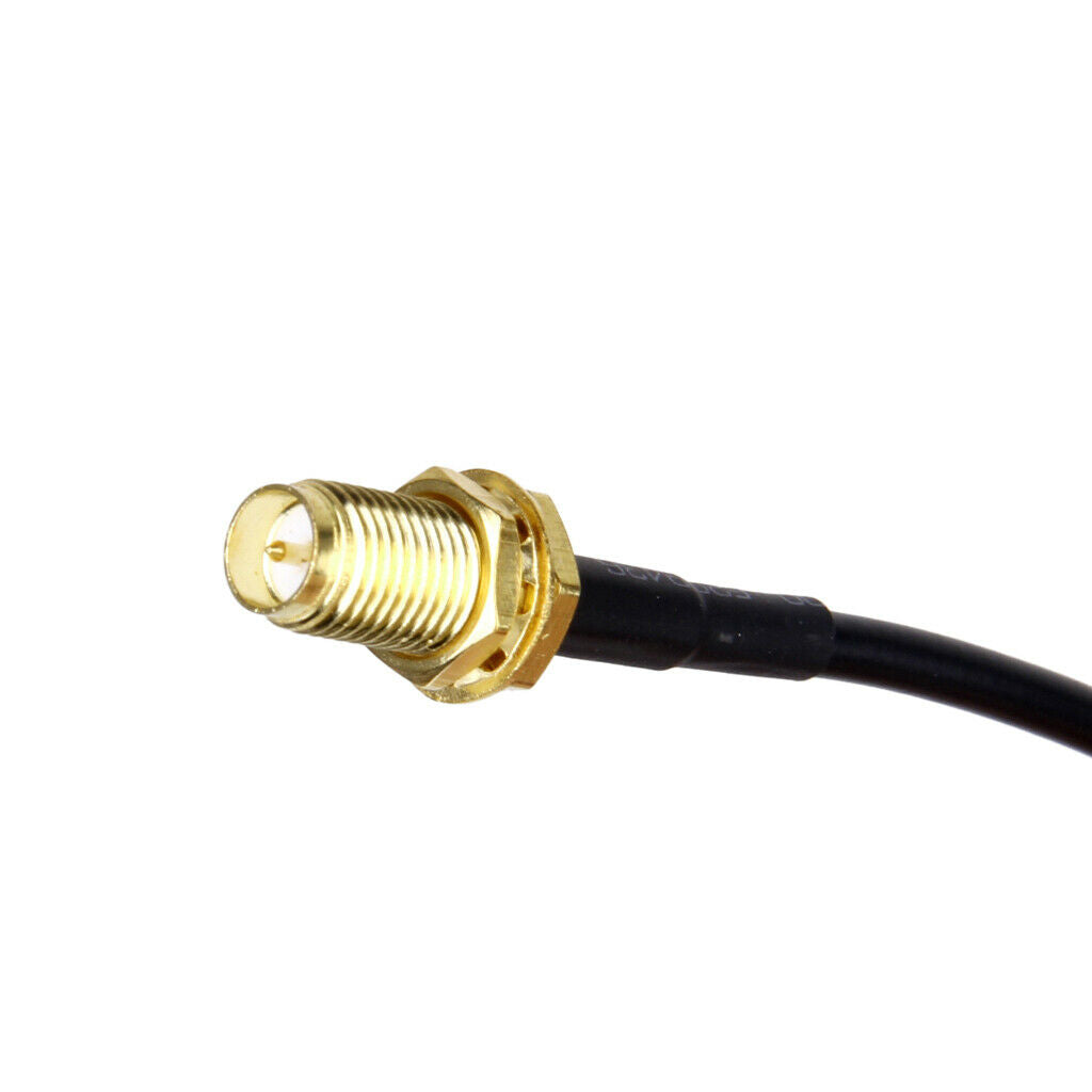 1pc Black Ts9 Male to RP-SMA Female Pigtail Adapter Cable Angle Male