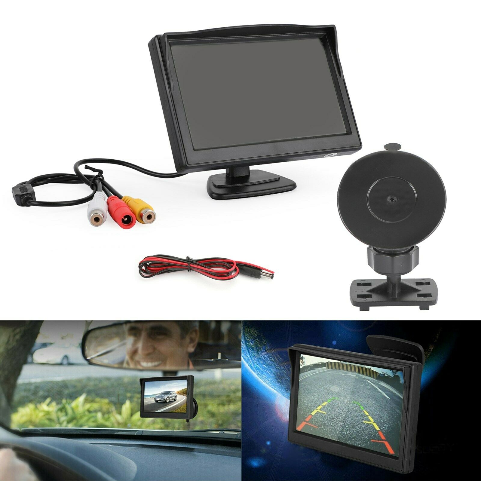 5 Inch HD Screen Monitor for Car Rear view Reverse Backup Parking Camera CA