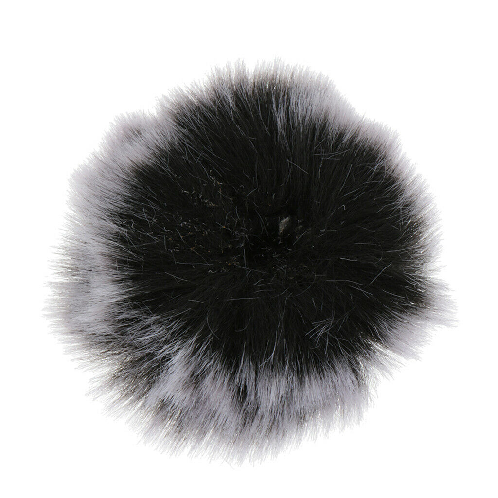 Mini Lapel Lavalier Microphone Windscreen MIC Fur Cover Black Gray