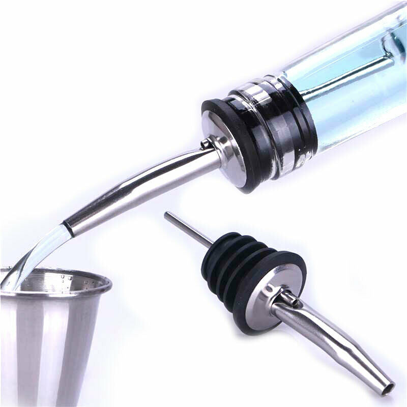 Stainless Steel Liquor Spirit Pourer  Wine Bottle Pour Spout Stopp.l8