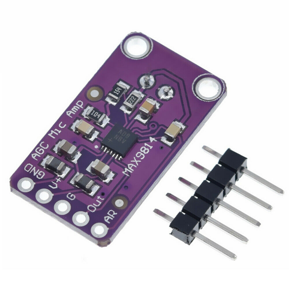 Max9814 High-Performance Microphone Amplifier Module Mic Microphone Sensor